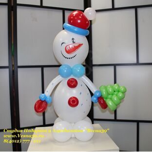 Шильдик на подарок Новый год «Снеговик», 6,5 ×8,4 см